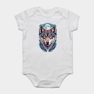Wolf In Moonlight Baby Bodysuit
